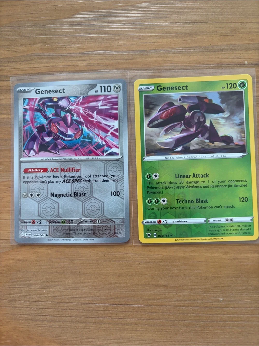 Genesect Pokémon Card Character Lot | 2 Reverse Holo Mythical Cards ✨5/$25✨